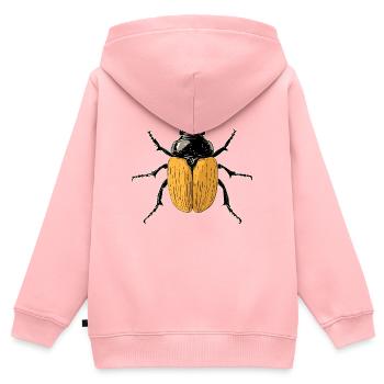 Maikäfer Süßer Hirschkäfer Nashornkäfer Insekten - Kinder Premium Organic Zip Hoodie - Rosa - Hinten - AI Model Kid Female (0cm)