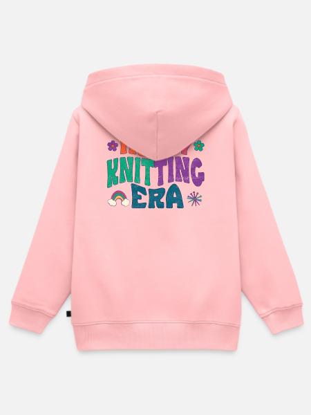 In my Knitting Era - Kinder Premium Organic Zip Hoodie - Rosa