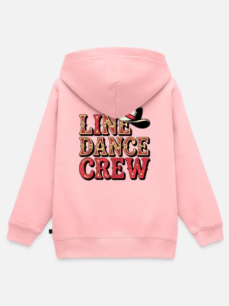 Line Dance Gruppe - Kinder Premium Organic Zip Hoodie - Rosa