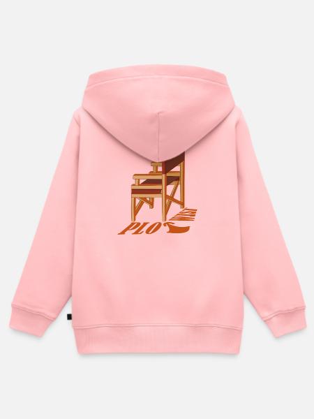 HANDLUNGS-ZWEIG - Kinder Premium Organic Zip Hoodie - Rosa