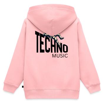 Astronaut im Orbit - Kinder Premium Organic Zip Hoodie - Rosa - Hinten - AI Model Kid Female (0cm)