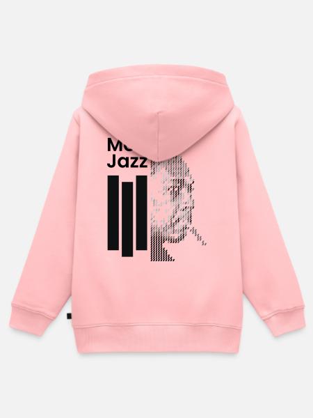 Moderne Jazz-Ikone - Kinder Premium Organic Zip Hoodie - Rosa