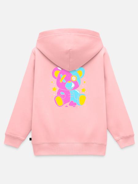 Pastell Gothic - Kinder Premium Organic Zip Hoodie - Rosa