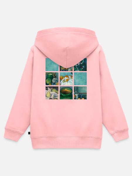 Kunst Malerei von Cezanne Impressionismus - Kinder Premium Organic Zip Hoodie - Rosa