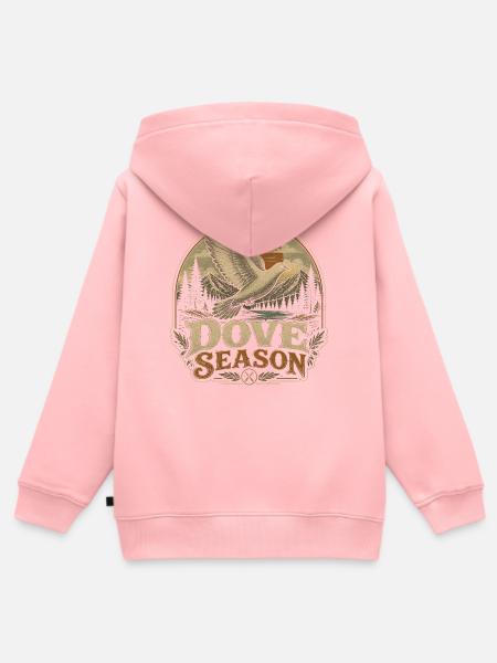 Taubenjagd-Saison: Lustiger Taubenjäger - Kinder Premium Organic Zip Hoodie - Rosa