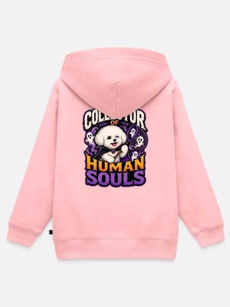 Bichon Frise - Kinder Premium Organic Zip Hoodie - Rosa