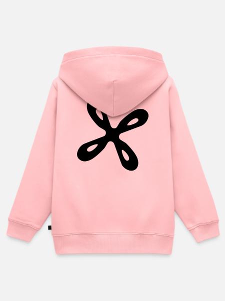 Propeller - Kinder Premium Organic Zip Hoodie - Rosa