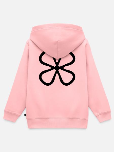 Propeller - Kinder Premium Organic Zip Hoodie - Rosa