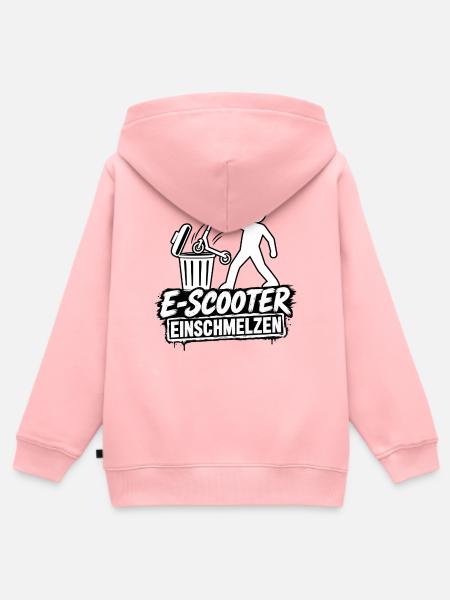 E-Scooter einschmelzen - Kinder Premium Organic Zip Hoodie - Rosa
