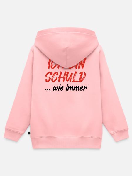 Ich Bin Schuld - Kinder Premium Organic Zip Hoodie - Rosa