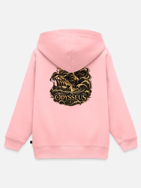 SZWENP – Odysseus Linie - Kinder Premium Organic Zip Hoodie - Rosa