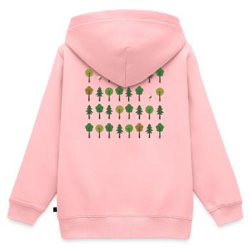 Orientierungslauf [01.1] [ orienteering ] [PX] - Kinder Premium Organic Zip Hoodie - Rosa - Hinten - AI Model Kid Female (0cm)