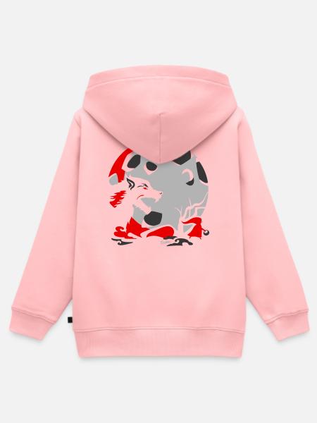 Rotkäppchen - Kinder Premium Organic Zip Hoodie - Rosa