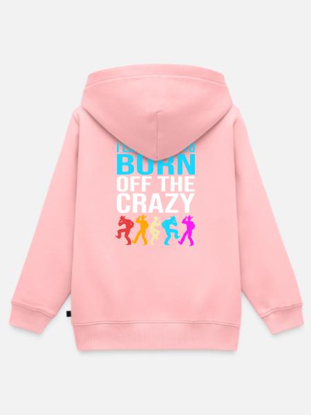 Linedance - Kinder Premium Organic Zip Hoodie - Rosa