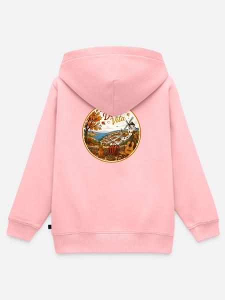 La Dolce Vita Küstenidylle - Kinder Premium Organic Zip Hoodie - Rosa