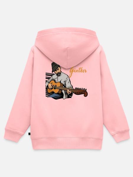 Anton Günther miriquidies Liedermacher - Kinder Premium Organic Zip Hoodie - Rosa