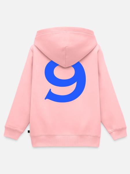 9 - Kinder Premium Organic Zip Hoodie - Rosa