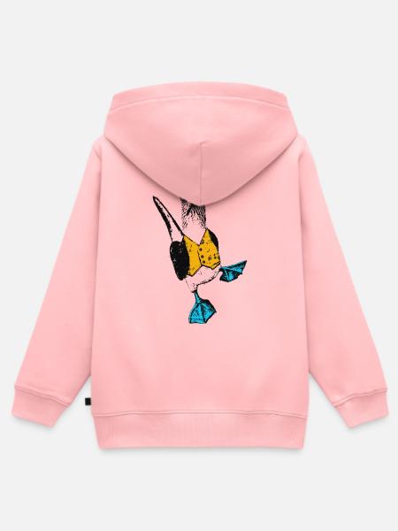 Blautölpel mit Weste - Kinder Premium Organic Zip Hoodie - Rosa