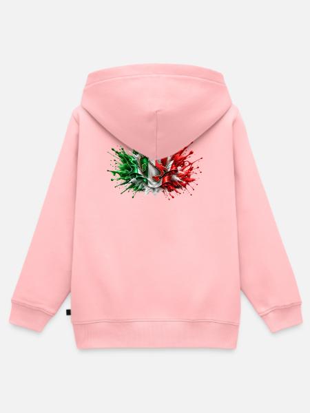 89DC871F-5682-4257-8E1D-EFF6AFE5C3EC - Kinder Premium Organic Zip Hoodie - Rosa