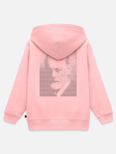 Freud ASCII Kunstporträt - Kinder Premium Organic Zip Hoodie - Rosa