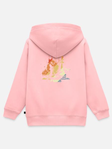 Schach Streetart - Kinder Premium Organic Zip Hoodie - Rosa