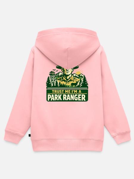 Vertrau Mir Ich Bin Ranger Spruch - Kinder Premium Organic Zip Hoodie - Rosa