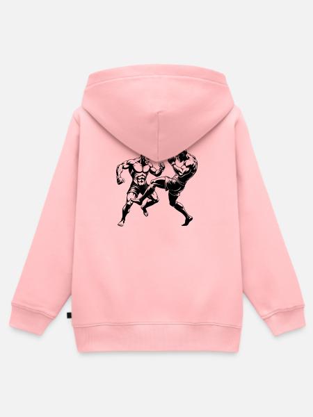 MMA-Kämpfer - Kinder Premium Organic Zip Hoodie - Rosa