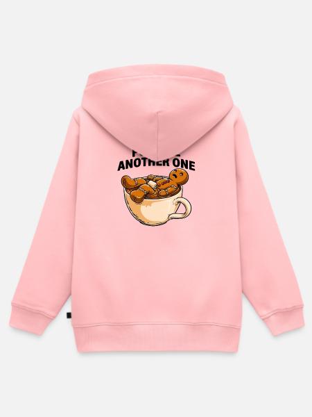 Noch Eine Tasse Lebkuchenmann - Kinder Premium Organic Zip Hoodie - Rosa