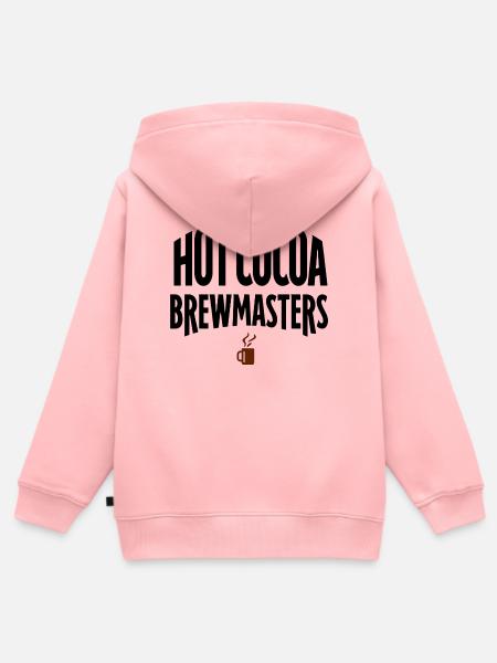 Heißer Kakao-Meisterschaft - Kinder Premium Organic Zip Hoodie - Rosa