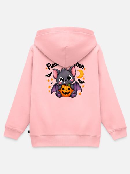 Fledermäuschen - Kinder Premium Organic Zip Hoodie - Rosa