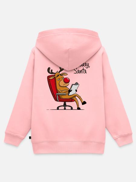 Nicht Heute Santa – Weihnachtshumor - Kinder Premium Organic Zip Hoodie - Rosa