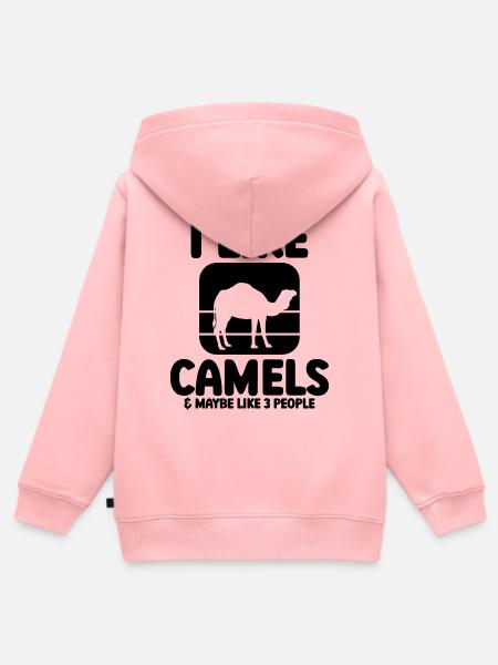 Kamel Humor - Kinder Premium Organic Zip Hoodie - Rosa