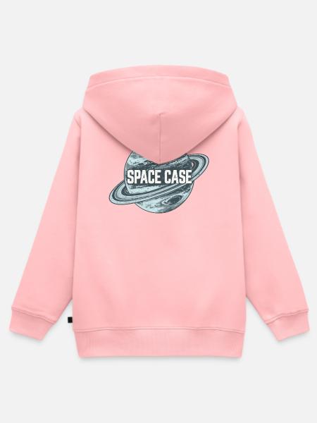 Space Case Planetenkreis Retro-Logo - Kinder Premium Organic Zip Hoodie - Rosa