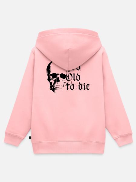 Zu alt zum Sterben - Kinder Premium Organic Zip Hoodie - Rosa