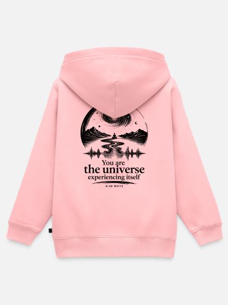 Universum, das sich selbst erlebt - Kinder Premium Organic Zip Hoodie - Rosa