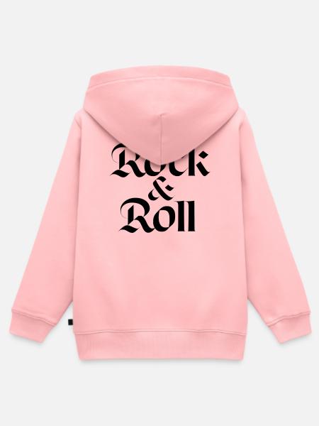 Gothic Rock and Roll - Kinder Premium Organic Zip Hoodie - Rosa