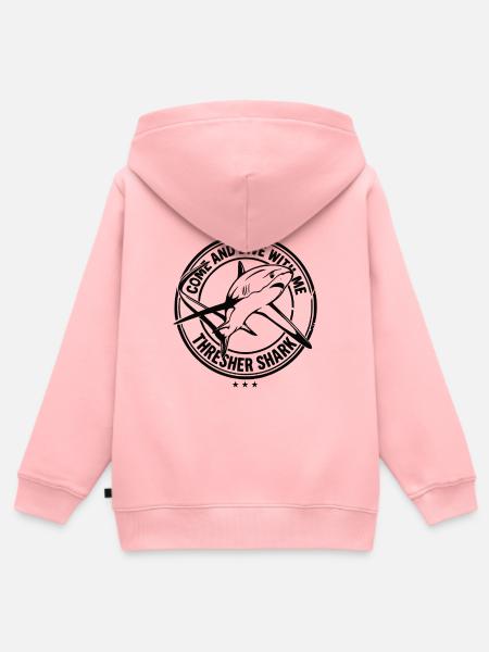 Fuchshai - Komm und tauch mit mir - Kinder Premium Organic Zip Hoodie - Rosa
