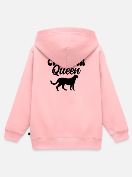 Cheetah Queen Gepard - Kinder Premium Organic Zip Hoodie - Rosa