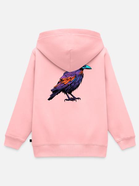 Neonrabe Pracht - Kinder Premium Organic Zip Hoodie - Rosa