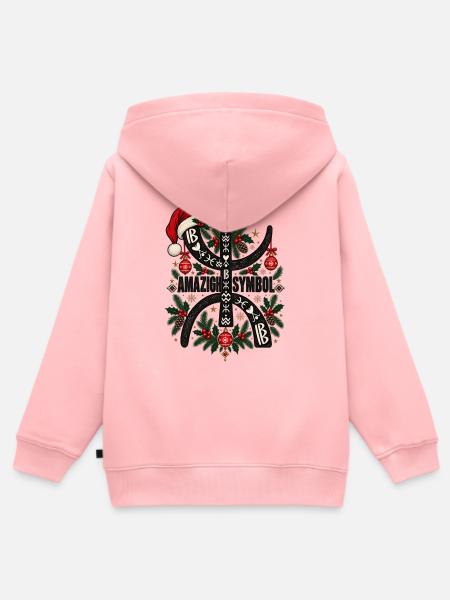 Amazigh Weihnachten - Kinder Premium Organic Zip Hoodie - Rosa