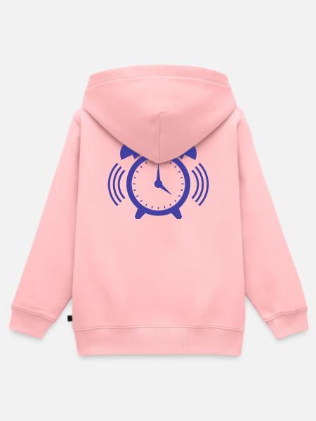 Wecker - Kinder Premium Organic Zip Hoodie - Rosa