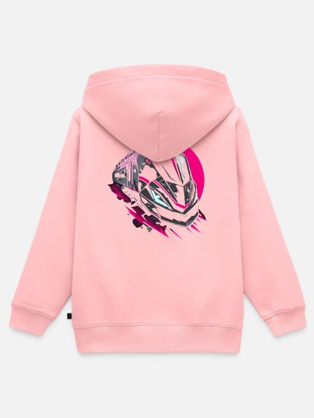 Zug Steamwave - Kinder Premium Organic Zip Hoodie - Rosa