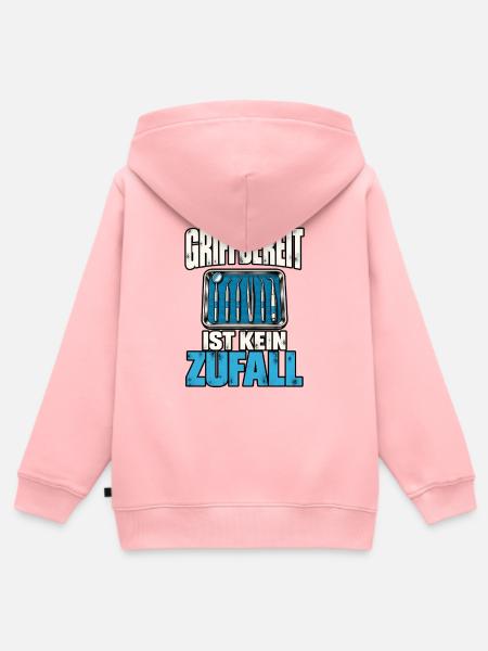 ZFA Geschenk - Kinder Premium Organic Zip Hoodie - Rosa
