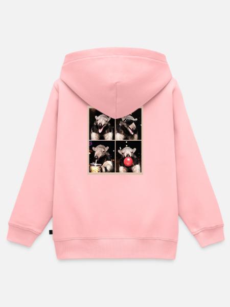 Ameisenbären Ameisenbär - Kinder Premium Organic Zip Hoodie - Rosa