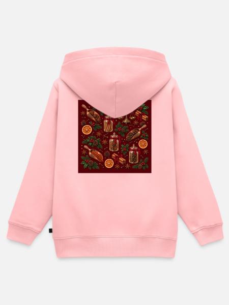 Gewürzglas-Weihnachtsschmuck - Kinder Premium Organic Zip Hoodie - Rosa