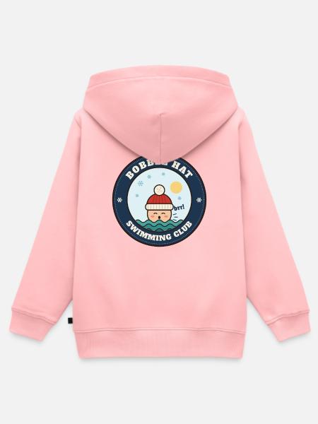 Bobble Hat Schwimmclub, Winter-Wildschwimmen - Kinder Premium Organic Zip Hoodie - Rosa