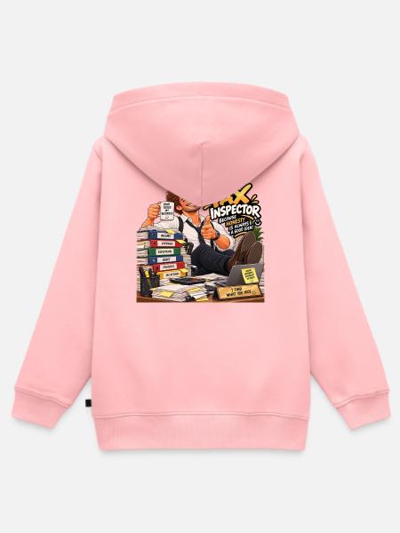Steuerinspektor - Kinder Premium Organic Zip Hoodie - Rosa