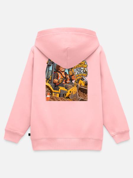 Maschinenbediener: Baugeist - Kinder Premium Organic Zip Hoodie - Rosa