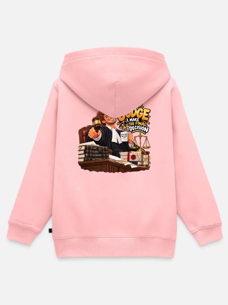 Beratender Richter: Endgültiges Urteil - Kinder Premium Organic Zip Hoodie - Rosa