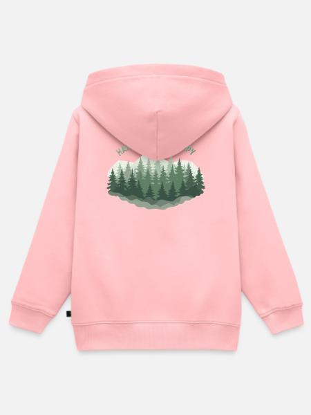 Harz Forest Therapy - Kinder Premium Organic Zip Hoodie - Rosa